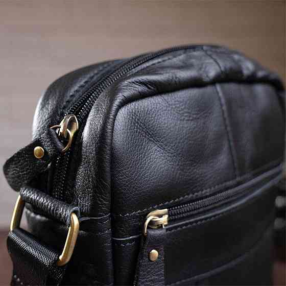 Сумка мужская флотар Черная (Vintage) Киев