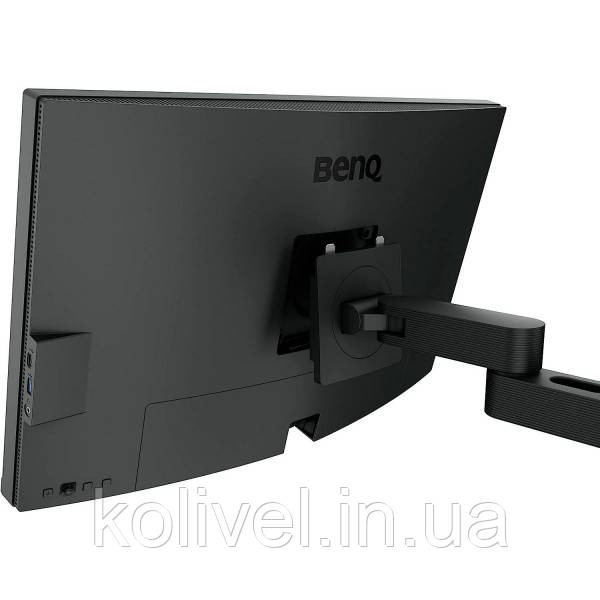 TFT 27" BenQ PD2705UA, IPS, 4K UHD, 99% sRGB, HDMI, DP, USB-C, USB-hub, HAS, колонки, темно-сірий Київ - фото 6