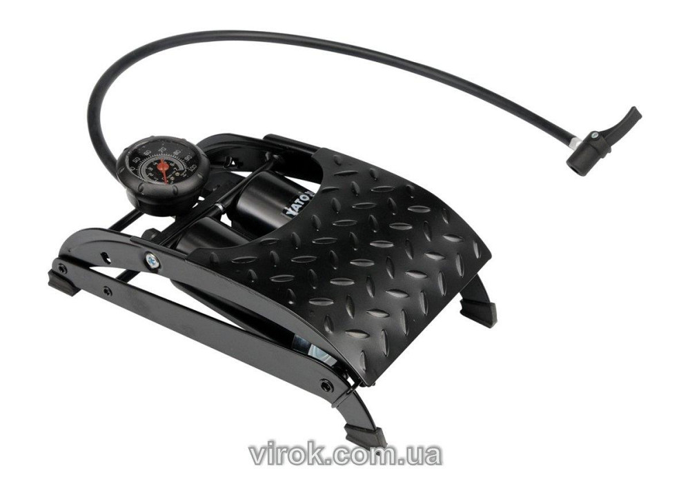 Насос ножний подвійний YATO з манометром [10] Одеса - фото 1