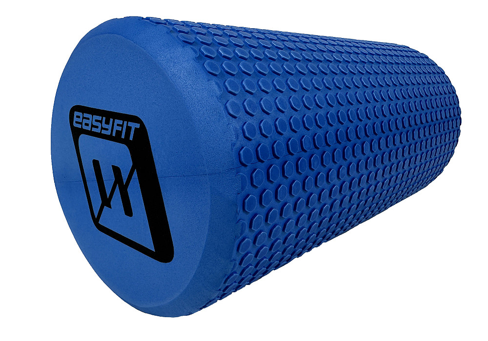 Масажний ролик EasyFit Foam Roller 30 см Синій Коломия - фото 1
