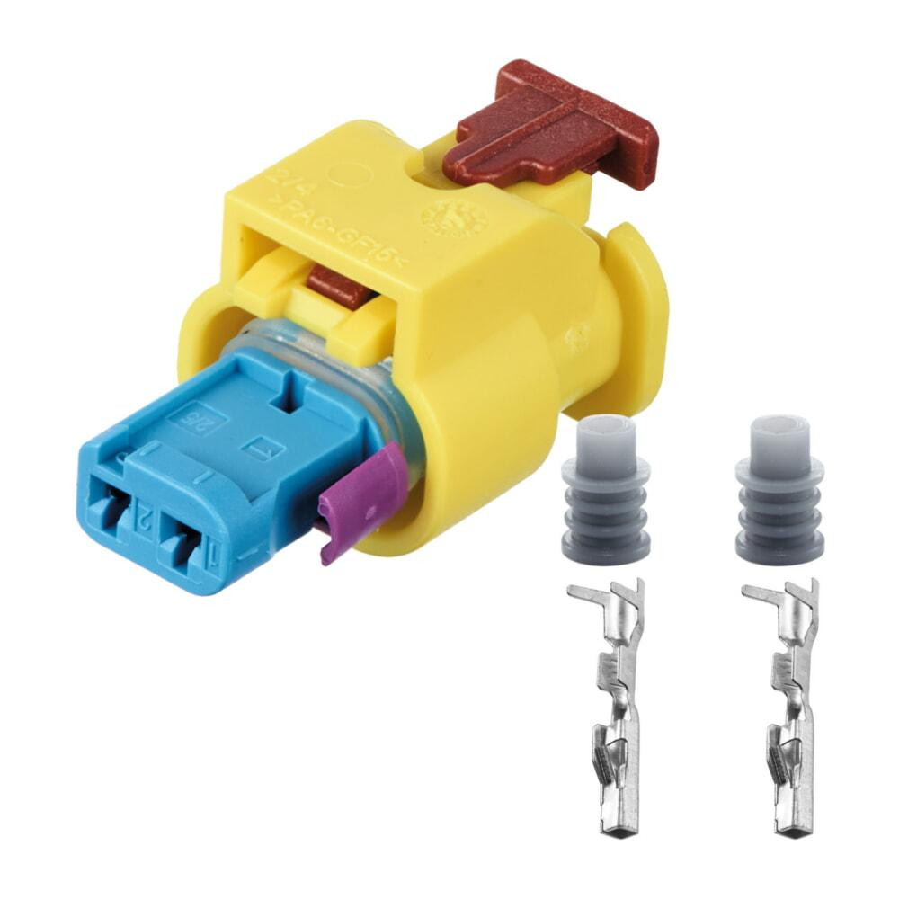 Роз'єм конектор 2-кон., Дат, Температури, Топл, Форсунка, Подсветка, 4H0973323, 3-1718647-1, Audi, BMW, Bugatti, Mercedes-Benz Київ - фото 1