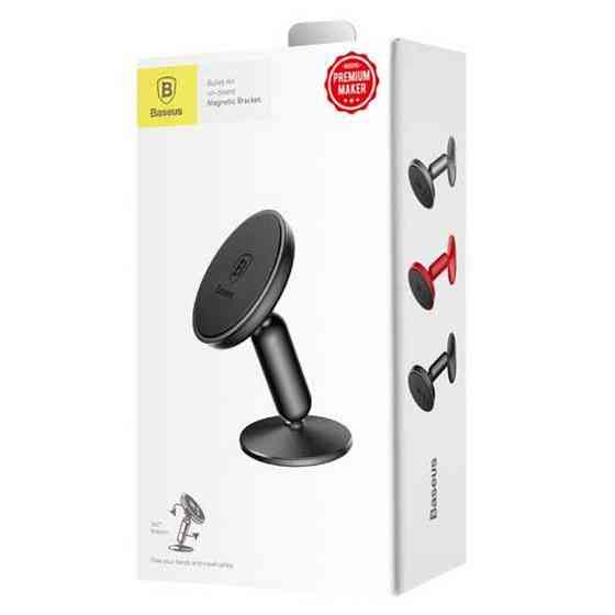 Автотримач для телефона Baseus Bullet On-board Magnetic Bracket Black Ковель