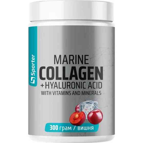 Морський колаген Sporter Marine Collagen 300 г, вишня Луцьк