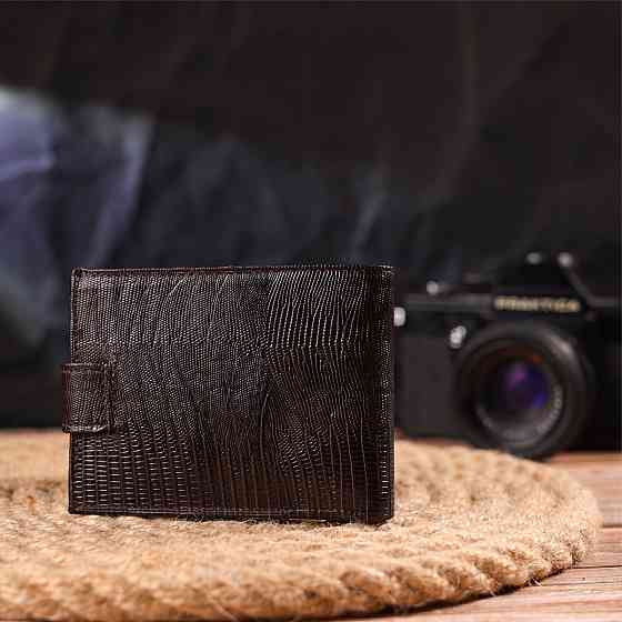 Чоловічий гаманець із натуральної фактурної шкіри CANPELLINI 21512 Коричневий Київ