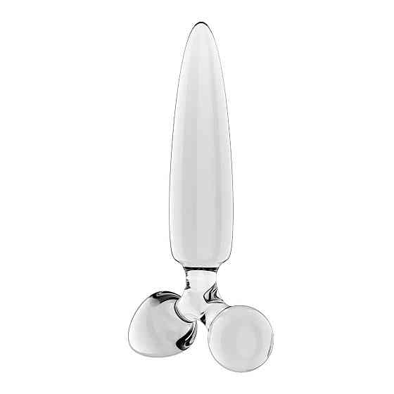 Тристоронній скляний дилдо Satisfyer Triple Crystal 1 Transparent Sex Aura Київ