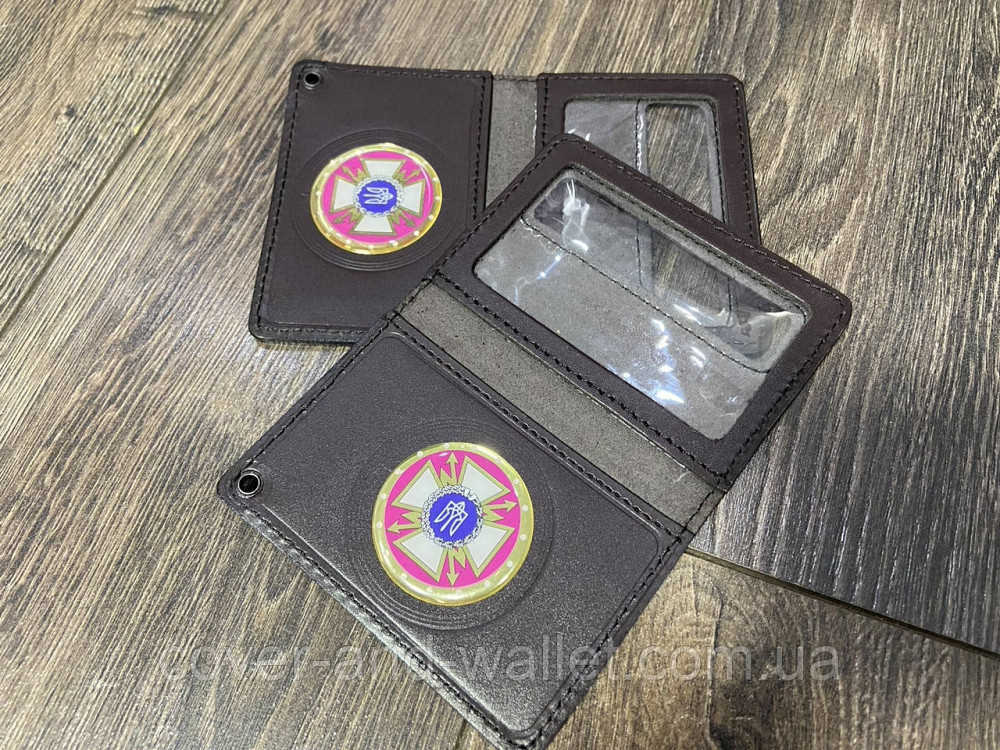Шкіряна обкладинка ДССЗЗІ держспецзв'язок з пластиковим шевроном Київ - фото 9