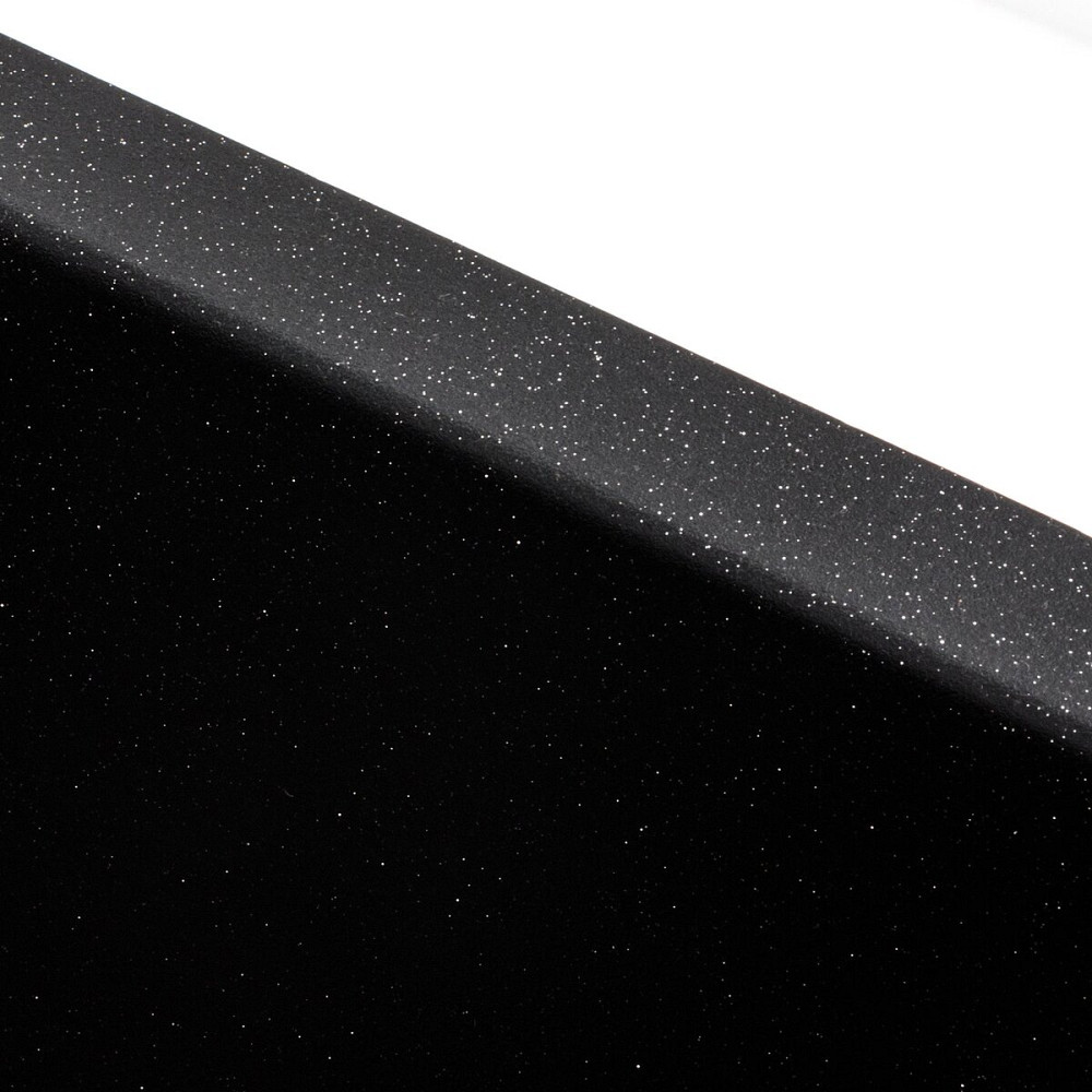 VALESO Гранітна мийка для кухні VALESO RUBA 4040 матова Чорний металік Киев - изображение 8