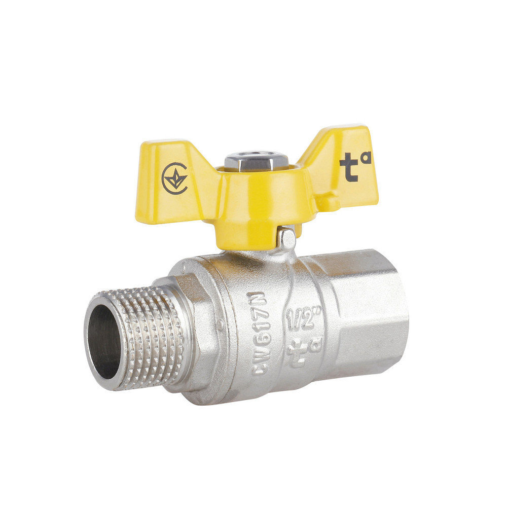 Кран кульовий Thermo Alliance Forte 1/2" ВН для газу (метелик) SF607G15 Київ - фото 1