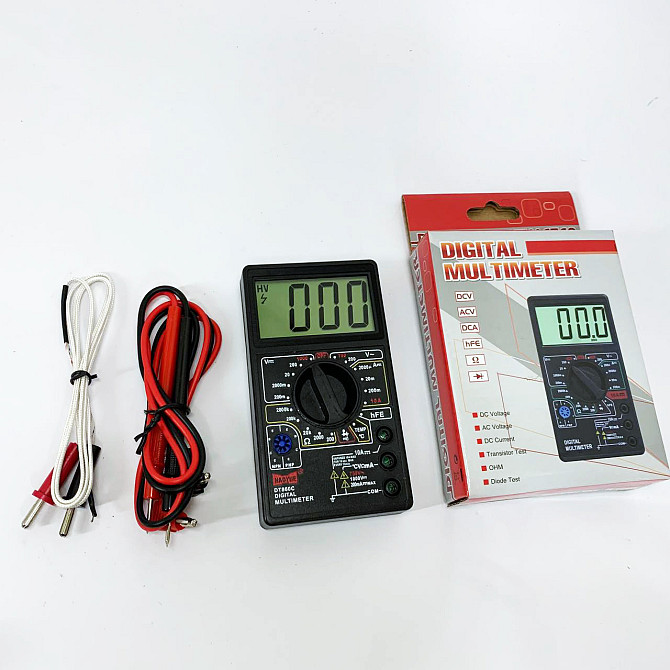 Цифровой автоматический тестер напряжения HAOYUE DT860C/700C, Мультиметр с защитой тестер сопротивления VN-82 Львов - изображение 5