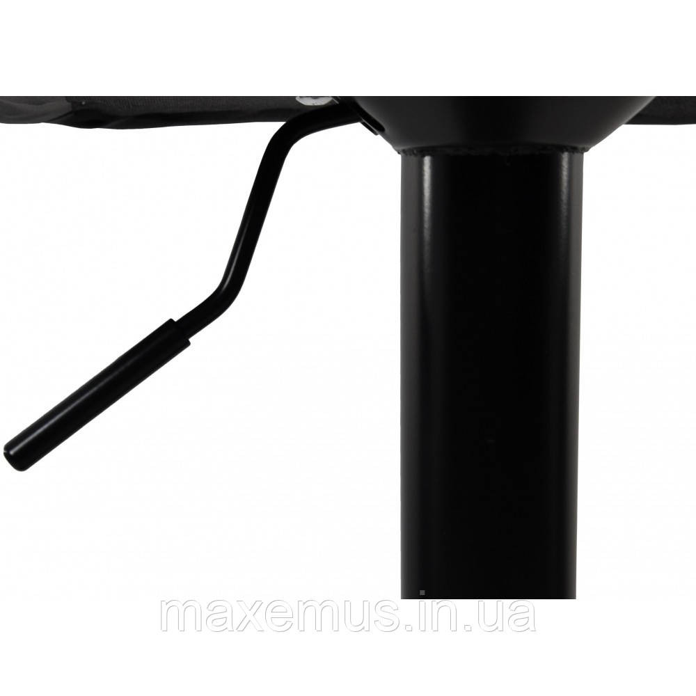 Барний стілець для барної стійки з спинкою на кухню на чорній основі високий Hoker еко шкіра B 087 ч Львів - фото 3