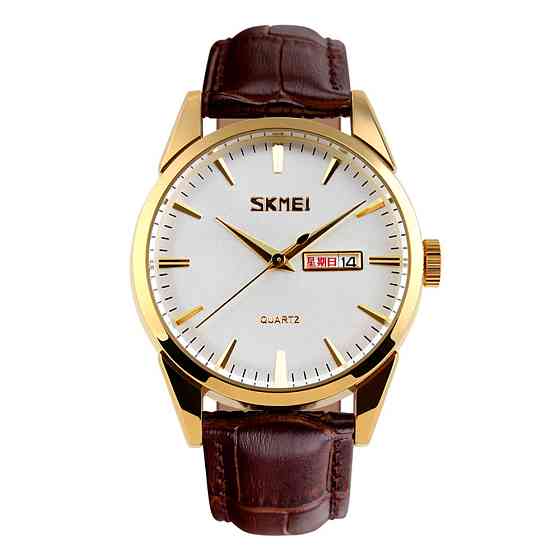 Skmei 9073GDWT-B Gold-White men Київ