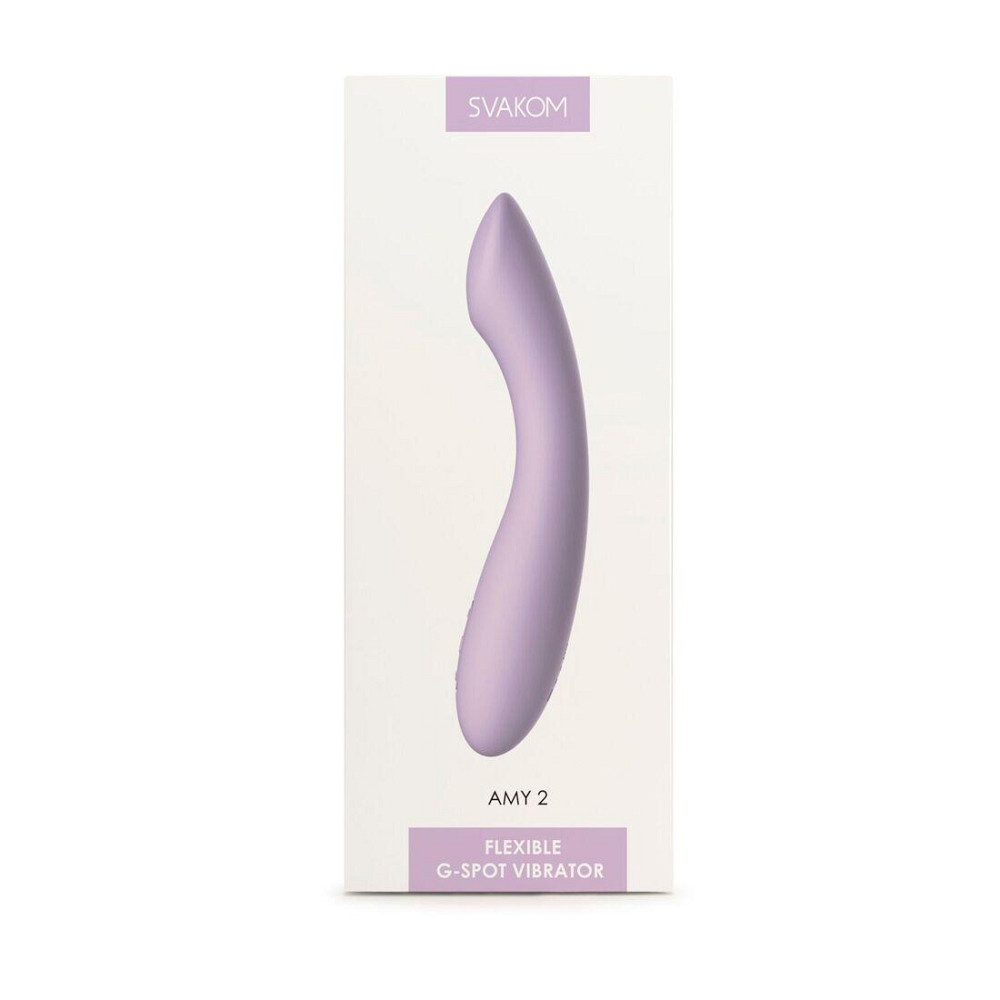 Вібратор для точки G з інтелектуальним режимом Svakom Amy 2 Pastel Lilac Sex Aura Київ - фото 7
