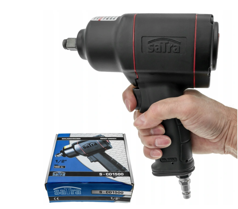 Гайкерт Пневматичний ударний SATRA S-CO1500 1/2 1500 1500 Нм для автосервіса шіномонтажу SТО композитний корпус Чернігів - фото 7