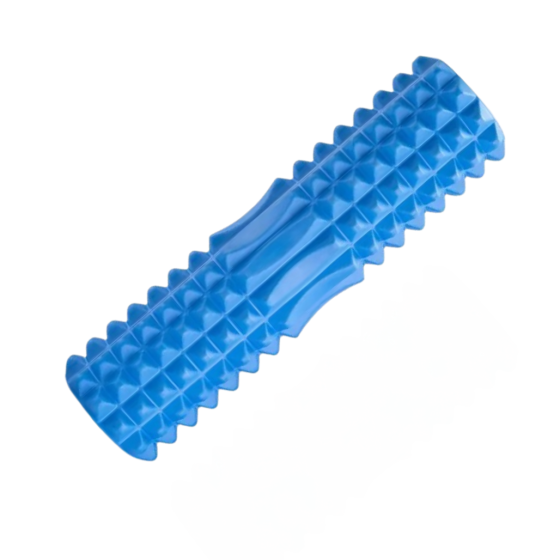 Ролик массажный для йоги и фитнеса,валик гимнастический, синий 45 х 12,5 см Каменец-Подольский
