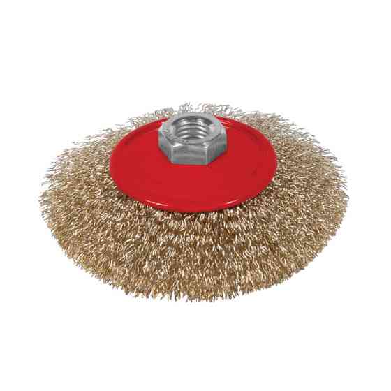 Sigma Щетка проволочная конусообразная Ø115мм М14×2мм (латунированная) SIGMA (9016111) Коломыя