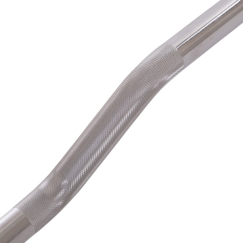 Штанга фіксована вигнута прогумована Zelart 2687-35 довжина 95 см 35 кг Київ - фото 5