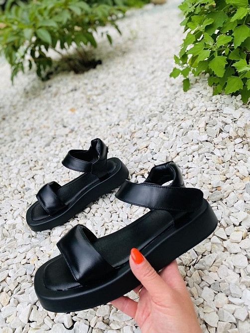 ARLEN Босоніжки жіночі ARLEN Бос-06 чорні (літо, шкіра натуральна) (4379) Коломыя - изображение 2