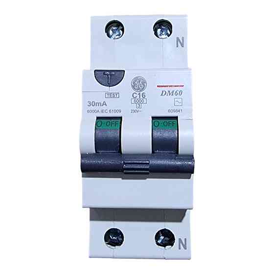 Диф. автомат, ПЗВ DDM60C16/30 C16 1P+N Луцк