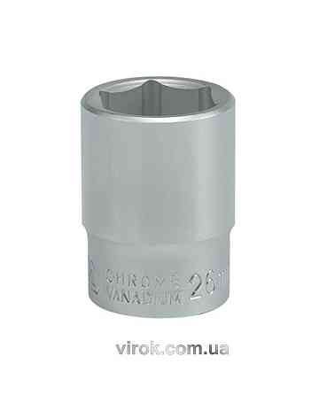 Головка торцева 6-гранна YATO : квадрат 3/4", М= 26 мм, L= 50 мм [12/96] Одеса