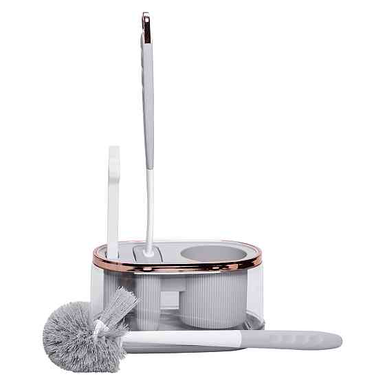 Набір для туалету настінний 3 в 1: 2 йоржики + щітка, йорж для унітазу силіконовий з щіткою йоржик для унітазу HP-35015-47G Київ