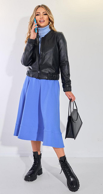 Яскрава куртка з екошкіри (42) Київ - фото 4