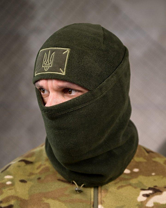 Комплект шапка баф intelligence олива ВТ7958 Одеса - фото 1