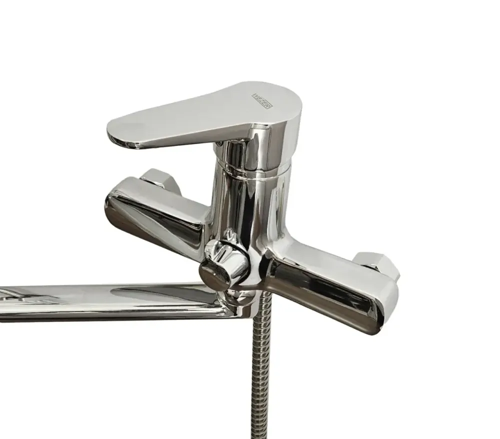 Смеситель для ванны WEZER NKL1-146 с душевым набором, хром Киев - изображение 2