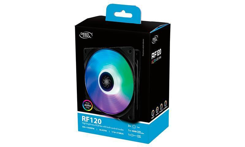 Вентилятор DeepCool RF 120-3 IN 1 ( чорний з білим ) Харків - фото 8