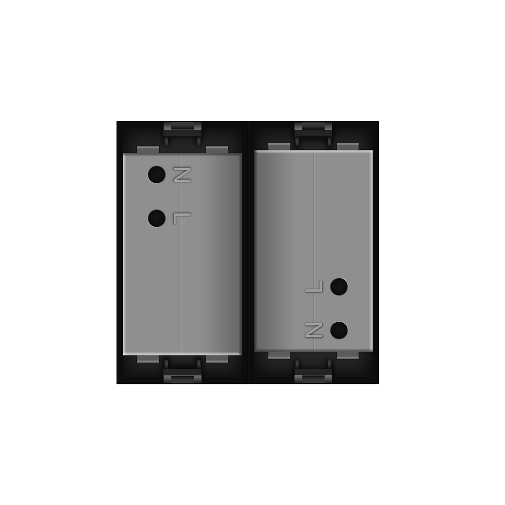 Подвійна розетка USB LIVOLO чорна, з блоком живлення 2×USB-A 5V/2.1A, 2×10Вт, модуль (VL-FCUA-2BP) Коломыя - изображение 4