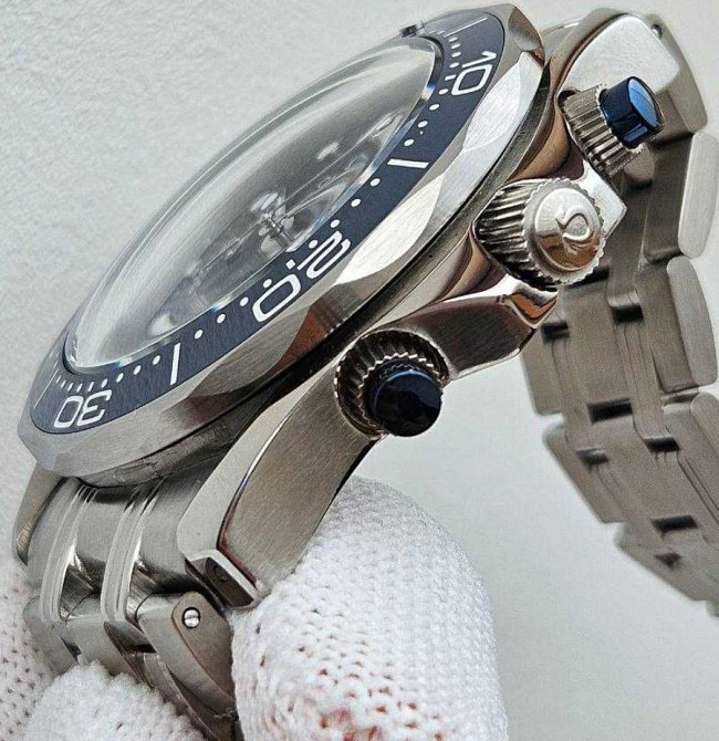 Швейцарські годинники Omega Seamaster Blue Chronograph 44 mm. Харків - фото 4