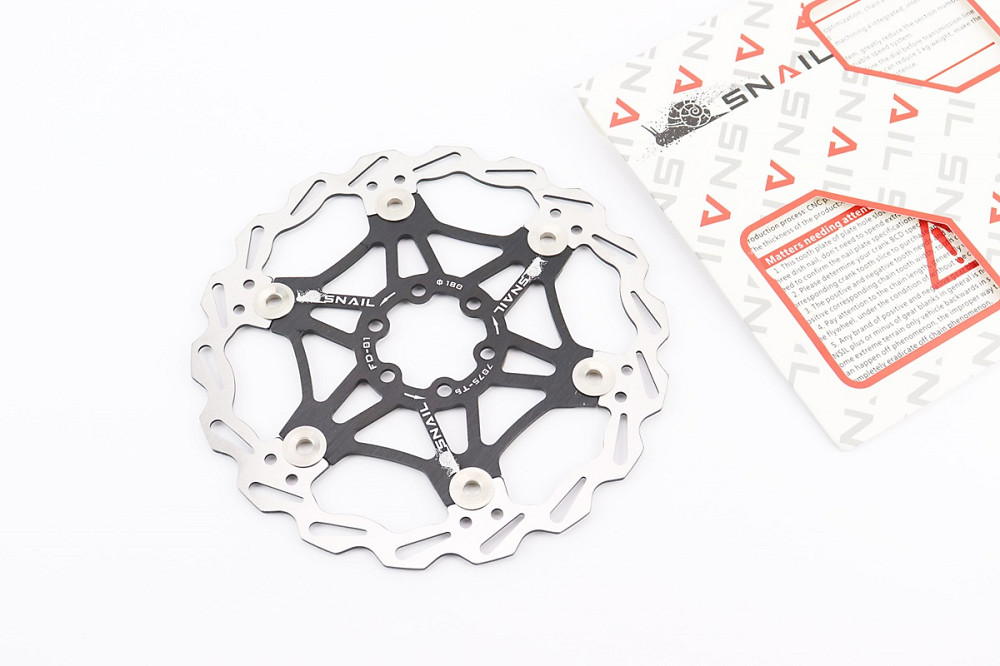 Гальмівний диск 180мм, кріпл. 6 болтів, на алюмінієвому павуку, чорний FD-01 Киев - изображение 1