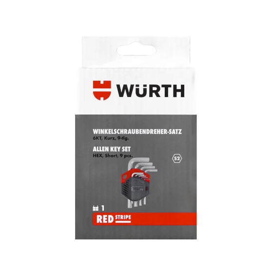 Набір ключів Wurth Г-подібних Torx TX9-40 Red Stripe 8шт Львів - фото 2