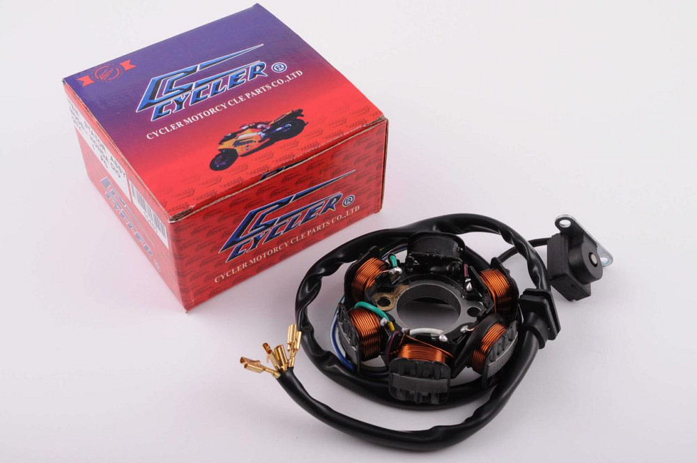 Статор генератора скутер 4 Т китай 50 (5+1 катушка) Мукачево - изображение 1