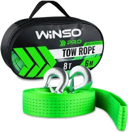 Буксирувальний трос WINSO PRO 8т 6м, поліестеровий (арт. 130850) Ковель