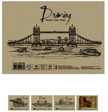 Альбом для малювання "Графіка" спіраль 30арк 90г/м АВ5130, шт Київ - фото 1