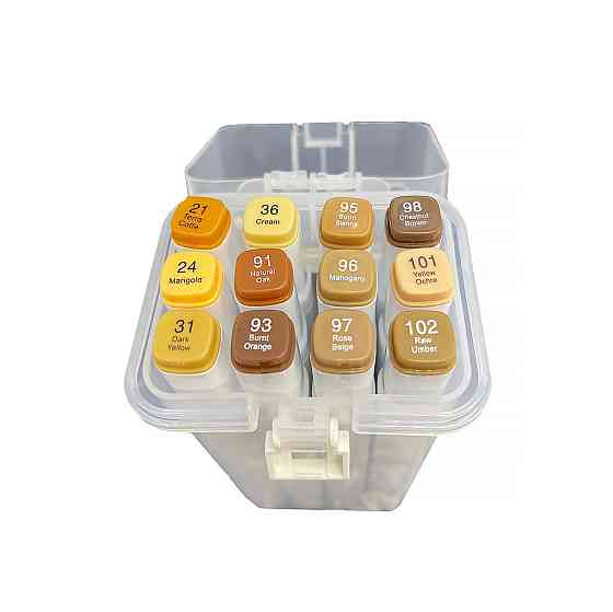 Набір скетч маркерів Touch Smooth на спиртовій основі 12 штук НА ВИБІР + 20 кольорів акварельних маркерів з пензликом Кам'янець-Подільський