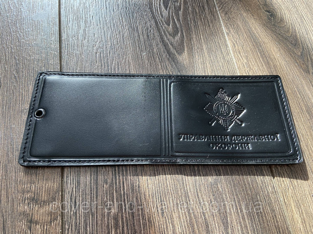 Обкладинка на посвідчення УДО (Управління державної охорони) Чорний Київ - фото 2