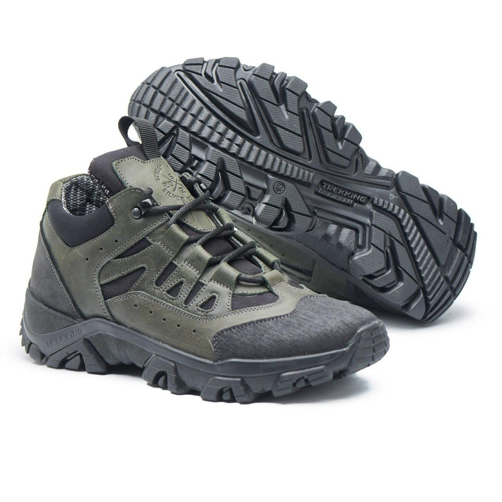 Тактичні кросівки шкіра з кордурою. хакі.11-01 46 (30,5) Харків - фото 1