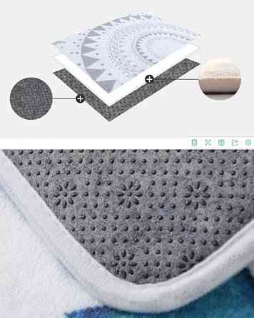 Декор для Хэллоуин коврик под дверь Клоун 60 на 40 см разноцветный Киев