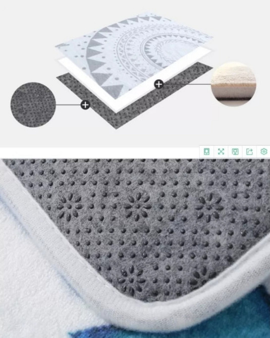 Декор для Хэллоуин коврик под дверь Клоун 60 на 40 см разноцветный Киев - изображение 3