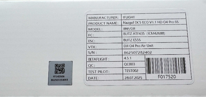 FPV дрон IFlight Nazgul DC5 ECO O4 Pro 6S. Харків - фото 1
