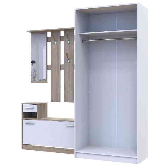 Прихожая Doros Alice и шкаф Promo Белый/Дуб сонома (DRS-011386) Днепр