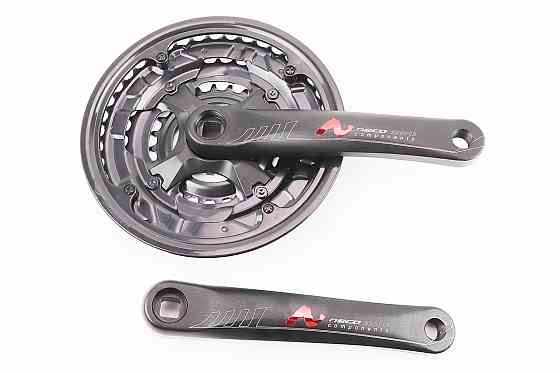 Шатуни "квадрат" 170мм, 42.34.24T MTB, алюмінієві, чорні MA16-311AP Київ