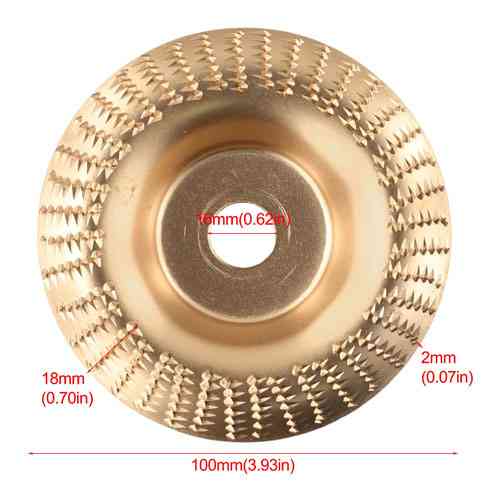 Шлифовальный обдирочный альфа диск 100x16мм для мини-УШМ, Закруглённый, карбид вольфрама Винница