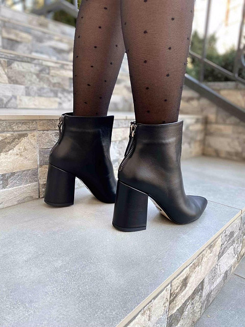 Crisma Жіночі черевики CRISMA чорні натуральна шкіра каблук 9см висота 10см (0174B/8057/81) Коломыя - изображение 10