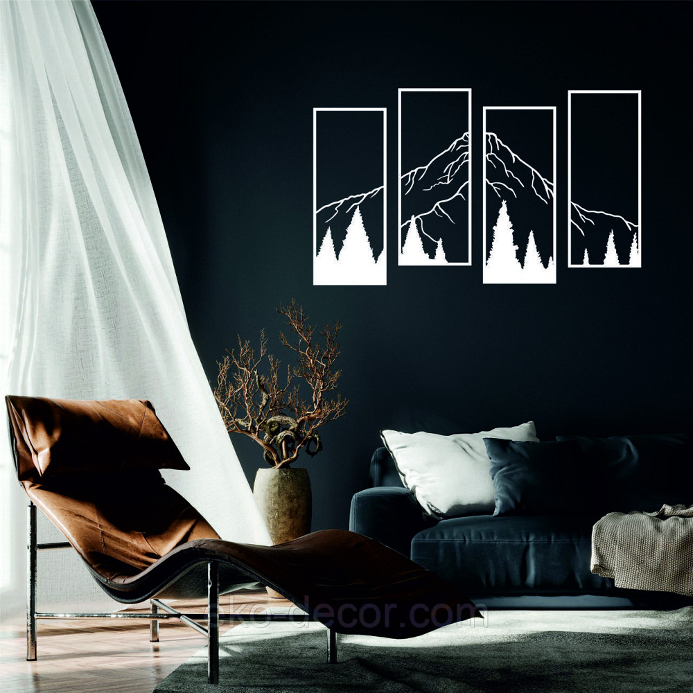 Декоративне настінне Панно «Гори», Декор на стіну Київ - фото 7