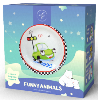 Дитячий набір LIMITED EDITION FUNNY CAR, 3 предмета (6307114) Київ