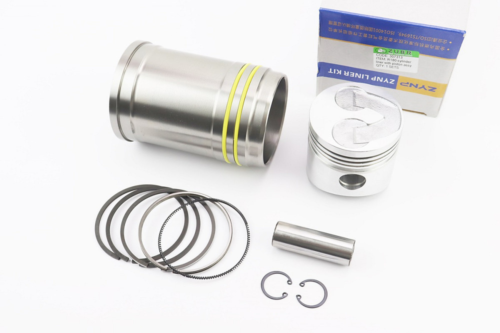 Поршнева R180NM к-кт, поршень 80mm STD (форкамера "Підкова") +гільза +манжети Бершадь - фото 1
