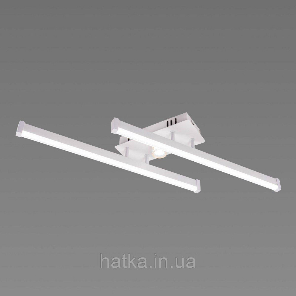 Люстра стельова світлодіодна VALESO 2 плафони LED 20W Білий Золото Сталь Акрил YH1310/2 Київ - фото 5