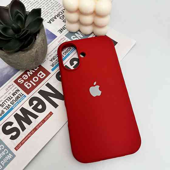 Чохол для смартфона Silicone Full Case AA Open Cam for Apple iPhone 16 21,Rose Red Киев